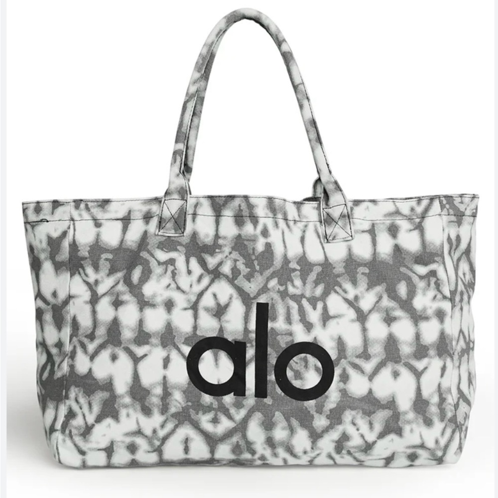 ALO Yoga Black and Gray Tote Bag